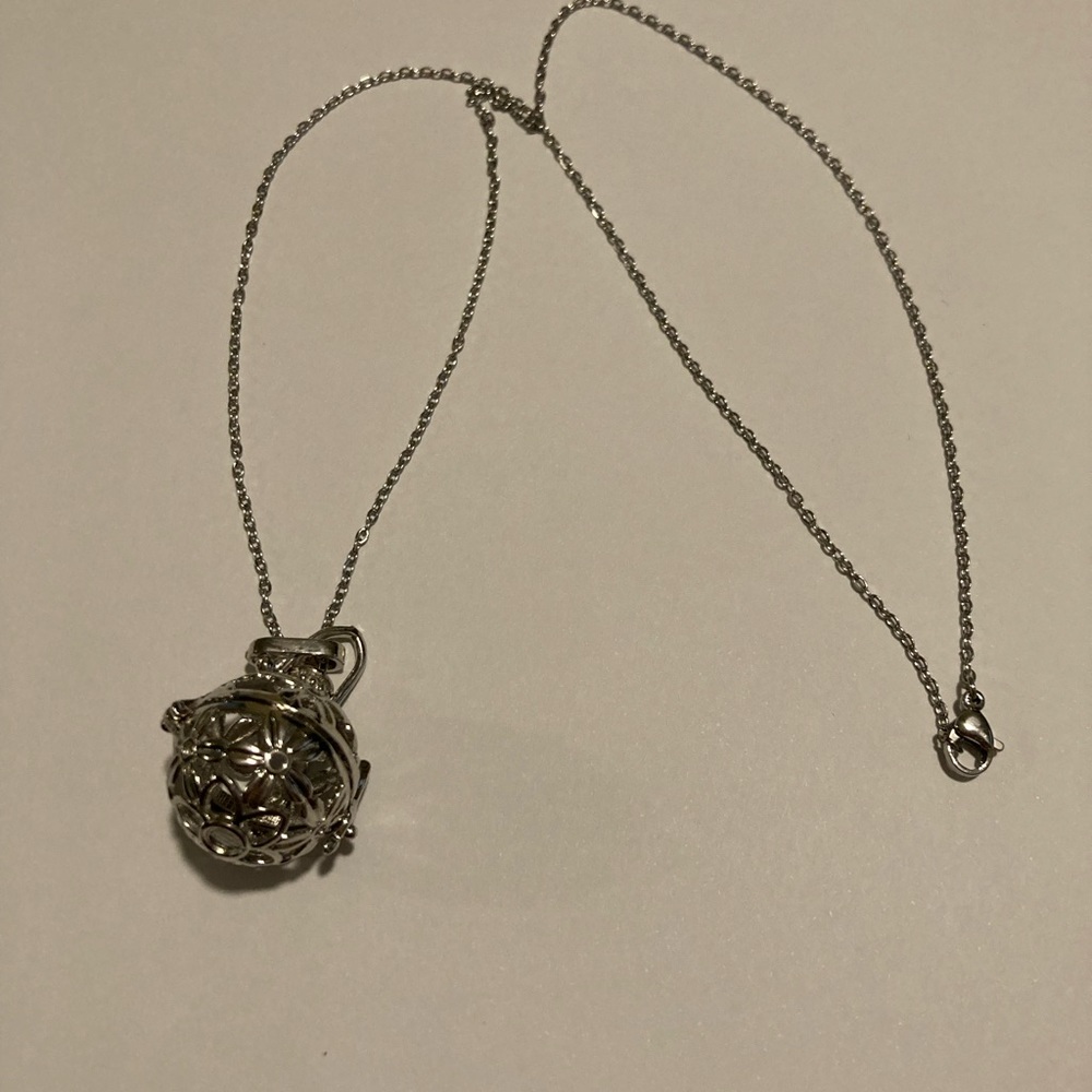 Edison pearl or stones cage necklace - Picture 1 of 4
